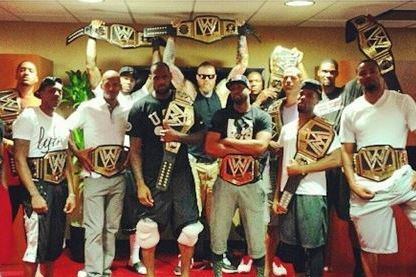 LeBron James Surprises Heat Teammates with WWE Championship Belts