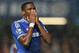 Chelsea's Samuel Eto'o holds his hands to his face after a chance to score a goal that he missed during the English Premier League soccer match between Chelsea and West Ham United at Stamford Bridge stadium in London, Wednesday, Jan. 29, 2014.(AP Photo/Alastair Grant)