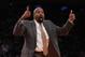 New York Knicks coach Mike Woodson argues a call during the second half of an NBA basketball game against the Dallas Mavericks Monday, Feb. 24, 2014, in New York. Dallas won 110-108. (AP Photo/Jason DeCrow)