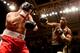 LONDON, ENGLAND - NOVEMBER 14: Anthony Joshua in action with Hrvoije Kisicek during their Heavyweight bout at York Hall on November 14, 2013 in London, England. (Photo by Scott Heavey/Getty Images)