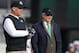 EAST RUTHERFORD, NJ - DECEMBER 23: Head coach Rex Ryan, left and owner Woody Johnson of the New York Jets talks before the start of their game against the San Diego Chargers at MetLife Stadium on December 23, 2012 in East Rutherford, New Jersey. (Photo by Rich Schultz /Getty Images)
