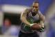 Alabama defensive back Ha Ha Clinton-Dix runs a drill at the NFL football scouting combine in Indianapolis, Tuesday, Feb. 25, 2014. (AP Photo/Michael Conroy)