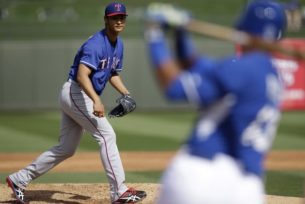 Darvish 4 Ks, Fielder HR in Texas 11-7 Win over KC