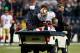 San Francisco 49ers NaVorro Bowman gets carted off the field following his gruesome ACL/MCL tear in the NFC Championship Game.