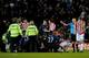 STOKE ON TRENT, ENGLAND - FEBRUARY 27: Ryan Shawcross of Stoke City is sent off by Referee Peter Walton for a challenge on Aaron Ramsey of Arsenal during the Barclays Premier League match between Stoke City and Arsenal at The Britannia Stadium on February 27, 2010 in Stoke on Trent, England. (Photo by Laurence Griffiths/Getty Images)