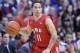 SMU's Nic Moore (11) runs the court during the second half of his team's 64-55 victory over Connecticut in an NCAA college basketball game in Storrs, Conn., Sunday, Feb. 23, 2014. (AP Photo/Fred Beckham)