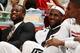 MIAMI, FL - NOVEMBER 19: Dwyane Wade #3, LeBron James #6, and Chris Bosh #1 of the Miami Heat smile while on the bench during the game against the Atlanta Hawks on November 19, 2013 at American Airlines Arena in Miami, Florida. NOTE TO USER: User expressly acknowledges and agrees that, by downloading and/or using this photograph, user is consenting to the terms and conditions of the Getty Images License Agreement. Mandatory copyright notice: Copyright NBAE 2013 (Photo by Issac Baldizon/NBAE via Getty Images)