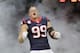 Houston Texans defensive end J.J. Watt yells as he takes the field for an NFL football game against the St. Louis Rams Sunday, Oct. 13, 2013, in Houston, Texas. (AP Photo/Eric Gay)