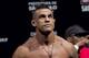Brazilian fighter Vitor Belfort gestures as he weighs in ahead of the Ultimate Fighting Championship, UFC, in Sao Paulo, Brazil, Friday, Jan. 18, 2013. Belfort will compete in UFC in Sao Paulo on Jan. 19. (AP Photo/Andre Penner)