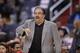 Orlando Magic head coach Stan Van Gundy gestures during the first half of an NBA basketball game against the Washington Wizards, Tuesday, April 10, 2012, in Washington. (AP Photo/Nick Wass)