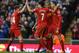 LIVERPOOL, ENGLAND - FEBRUARY 23: Jordan Henderson of Liverpool celebrates scoring hi team's fourth goal with his team-mates during the Barclays Premier League match between Liverpool and Swansea City at Anfield on February 23, 2014 in Liverpool, England. (Photo by Clive Brunskill/Getty Images)