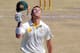 CAPE TOWN, SOUTH AFRICA - MARCH 01: David Warner of Australia celebrates his century during day 1 of the 3rd Test match between South Africa and Australia at Sahara Park Newlands on March 01, 2014 in Cape Town, South Africa. (Photo by Carl Fourie/Gallo Images/Getty Images)