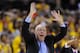 Syracuse head coach Jim Boeheim gestures during the second half of an NCAA college basketball game against Maryland, Monday, Feb. 24, 2014, in College Park, Md. Syracuse won 57-55. (AP Photo/Nick Wass)