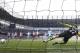 Mario Balotelli nets the last penalty between the two sides in March 2012.