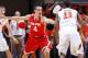 CHAMPAIGN, IL - FEBRUARY 15: Aaron Craft #4 of the Ohio State Buckeyes defends against Tracy Abrams #13 of the Illinois Fighting Illini during the game at State Farm Center on February 15, 2014 in Champaign, Illinois. Ohio State won 48-39. (Photo by Joe Robbins/Getty Images)