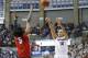 Mar 1, 2014; Storrs, CT, USA; Connecticut Huskies guard Bria Hartley (14) shoots over Rutgers Scarlet Knights guard Precious Person (5) in the first half at Gampel Pavilion. Mandatory Credit: David Butler II-USA TODAY Sports