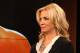 Apr 19, 2013; New York, NY, USA; Tyson Fury stands alongside Michelle Beadle on the set of the NBC Sports television show The Crossover. Mandatory Credit: Ed Mulholland-USA TODAY Sports