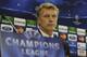 Manchester United's coach David Moyes attends a news conference at Georgios Karaiskakis stadium, in Piraeus port, near Athens, on Monday, Feb. 24, 2014. Manchester United will play against Olympiakos in the Champions League's round of 16 on Tuesday. (AP Photo/Thanassis Stavrakis)