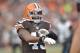 Cleveland Browns strong safety T.J. Ward during an NFL football game against the Jacksonville Jaguars Sunday, Dec. 1, 2013, in Cleveland. Jacksonville won 32-28. (AP Photo/David Richard)