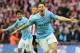 LONDON, ENGLAND - MARCH 02: Samir Nasri of Manchester City celebrates his goal during the Capital One Cup Final between Manchester City and Sunderland at Wembley Stadium on March 2, 2014 in London, England. (Photo by Jamie McDonald/Getty Images)