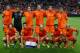 AMSTERDAM, NETHERLANDS - OCTOBER 11: Back row L to R: Jeffrey Bruma, Michel Vorm, Daryl Janmaat, Ron Vlaar, Kevin Strootman, Rafael van der Vaart. Front row L to R: Daley Blind, Robin van Persie, Arjen Robben, Jeremain Lens and Nigel de Jong during the FIFA 2014 World Cup Qualifing match between Holland and Hungary at Amsterdam Arena on October 11, 2013 in Amsterdam, Netherlands. (Photo by Scott Heavey/Getty Images)