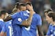 Italy forward Mario Balotelli, right, celebrates with his teammatePablo Osvaldo after scoring during the 2014 World Cup Group B qualifying soccer match between Italy and Czech Republic at the Juventus stadium in Turin, Italy, Tuesday, Sept. 10, 2013. (AP Photo/Antonio Calanni)