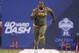 Feb 22, 2014; Indianapolis, IN, USA; Auburn Tigers offensive lineman Greg Robinson runs the 40 yard dash during the 2014 NFL Combine at Lucas Oil Stadium. Mandatory Credit: Brian Spurlock-USA TODAY Sports