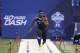 INDIANAPOLIS, IN - FEBRUARY 24: Former Buffalo linebacker Khalil Mack runs the 40-yard dash during the 2014 NFL Combine at Lucas Oil Stadium on February 24, 2014 in Indianapolis, Indiana. (Photo by Joe Robbins/Getty Images)