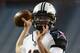Nov 28, 2013; Austin, TX, USA; Texas Tech Red Raiders quarterback Michael Brewer (16) warms up prior to the game against the Texas Longhorns at Darrell K Royal-Texas Memorial Stadium. Mandatory Credit: Brendan Maloney-USA TODAY Sports