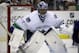 Vancouver Canucks goalie Roberto Luongo (1) watches a face off in the second period of an NHL hockey game against the Pittsburgh Penguins in Pittsburgh Saturday, Oct. 19, 2013. The Penguins won in an overtime shootout, 4-3. (AP Photo/Gene J. Puskar)