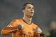 Real's Cristiano Ronaldo reacts after scoring during a Champions League round of sixteen, first leg soccer match between Schalke 04 and Real Madrid at the Veltins Arena in Gelsenkirchen, Germany, Wednesday Feb. 26, 2014. (AP Photo/Martin Meissner)