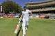 South Africa's captain Graeme Smith comes onto the field for the last time after announcing his retirement Monday, during the fourth day of their third cricket test against Australia in Cape Town, South Africa, Tuesday, March 4, 2014. (AP Photo)