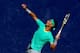 INDIAN WELLS, CA - MARCH 16: Rafael Nadal of Spain serves to Tomas Berdych of Czech Republic during the semifinals of the BNP Paribas Open at the Indian Wells Tennis Garden on March 16, 2013 in Indian Wells, California. (Photo by Matthew Stockman/Getty Images)