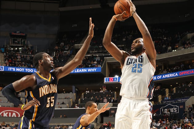 Jefferson Lifts Bobcats Over Pacers 109-87