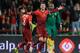 Portugal's Cristiano Ronaldo celebrates after scoring his second goal during their friendly soccer match with Cameroon Wednesday, March 5 2014, in Leiria, Portugal. The game is part of both teams' preparation for the World Cup in Brazil. (AP Photo/Armando Franca)