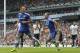 Chelsea's John Terry, left, celebrates his goal against Tottenham Hotspur with teammate Branislav Ivanovic during their English Premier League soccer match at White Hart Lane, London, Saturday, Sept. 28, 2013. (AP Photo/Sang Tan)