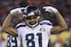 Seattle Seahawks' Golden Tate (81) reacts after his team's touchdown during the first half of the NFL Super Bowl XLVIII football game against the Denver Broncos Sunday, Feb. 2, 2014, in East Rutherford, N.J. (AP Photo/Jeff Roberson)