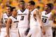 COLUMBIA, MO - FEBRUARY 09: Jabari Brown #32, Phil Pressey #1, Tony Criswell #3, Laurence Bowers #21, and Earnest Ross #33 of the Missouri Tigers huddle during a timeout in the game against the Mississippi Rebels at Mizzou Arena on February 9, 2013 in Columbia, Missouri. (Photo by Jamie Squire/Getty Images)