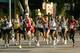 LOS ANGELES - MARCH 6: Elite male runners run together in a pack during mile one of the Los Angeles Marathon XX on March 6, 2005 in Los Angeles, California. (Photo by Stephen Dunn/Getty Images)