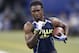 Feb 23, 2014; Indianapolis, IN, USA; Clemson Tigers wide receiver Sammy Watkins participates in a pass catching drill during the 2014 NFL Combine at Lucas Oil Stadium. Mandatory Credit: Brian Spurlock-USA TODAY Sports