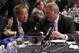 ST PAUL, MN - JUNE 24: Owner Charles Wang and Garth Snow General Manager of the New York Islanders during day one of the 2011 NHL Entry Draft at Xcel Energy Center on June 24, 2011 in St Paul, Minnesota. (Photo by Bruce Bennett/Getty Images)