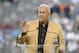 New York Hall of Fame coach Bill Parcells Hall of Fame coach Bill Parcells speaks after receiving his Hall of Fame ring during the halftime show of an NFL football game between the New York Giants and the Denver Broncos Sunday, Sept. 15, 2013, in East Rutherford, N.J. (AP Photo/Bill Kostroun)