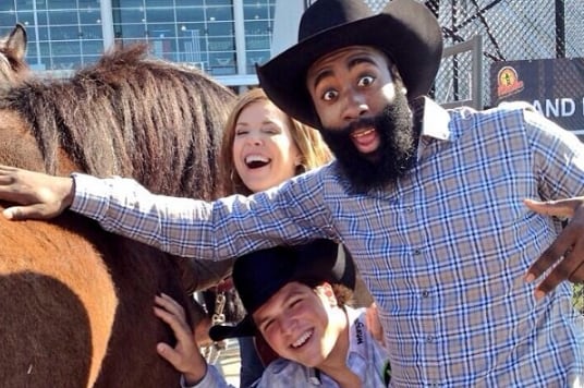 Instagram: Harden Hangs out at the Rodeo