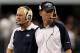 ARLINGTON, TX - OCTOBER 31: (L-R) Head coach Wade Phillips and assistant head coach/offensive coordinator Jason Garrett of the Dallas Cowboys look on against the Jacksonville Jaguars at Cowboys Stadium on October 31, 2010 in Arlington, Texas. (Photo by Stephen Dunn/Getty Images)