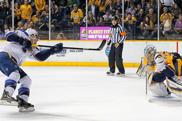 GIF: Predators G Pekka Rinne Robs Alexander Steen on a Penalty Shot