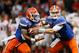 NEW ORLEANS, LA - JANUARY 02: Jeff Driskel #6 of the Florida Gators and Mike Gillislee #23 of the Florida Gators run a play during the Allstate Sugar Bowl at Mercedes-Benz Superdome on January 2, 2013 in New Orleans, Louisiana. (Photo by Kevin C. Cox/Getty Images)
