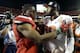 Clemson quarter Tajh Boyd, right, greets Ohio State safety Vonn Bell, left, after Clemson defeated Ohio State 40-35 in the Orange Bowl NCAA college football game, Saturday, Jan. 4, 2014, in Miami Gardens, Fla. (AP Photo/Lynne Sladky)