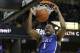Duke's Jabari Parker (1) dunks against Wake Forest during the second half of an NCAA college basketball game in Winston-Salem, N.C., Wednesday, March 5, 2014. Wake Forest won 82-72. (AP Photo/Chuck Burton)