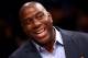 LOS ANGELES, CA - OCTOBER 30: Los Angeles Lakers Hall of Fame player and current part owner of the Los Angeles Dodgers Magic Johnson attends the game with the Dallas Mavericks at Staples Center on October 30, 2012 in Los Angeles, California. The Mavericks won 99-91. NOTE TO USER: User expressly acknowledges and agrees that, by downloading and or using this photograph, User is consenting to the terms and conditions of the Getty Images License Agreement. (Photo by Stephen Dunn/Getty Images)