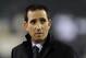 Philadelphia Eagles general manager Howie Roseman watches warm ups before an NFL football game against the Cincinnati Bengals, Thursday, Dec. 13, 2012, in Philadelphia. (AP Photo/Michael Perez)